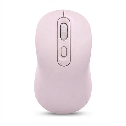 Mouse Inalámbrico Satellite A-763G Bluetooth y 2.4 GHz Recargable - Rosa - foto de producto centrado sobre fondo blanco