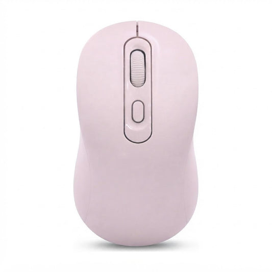 Mouse Inalámbrico Satellite A-763G Bluetooth y 2.4 GHz Recargable - Rosa - foto de producto centrado sobre fondo blanco