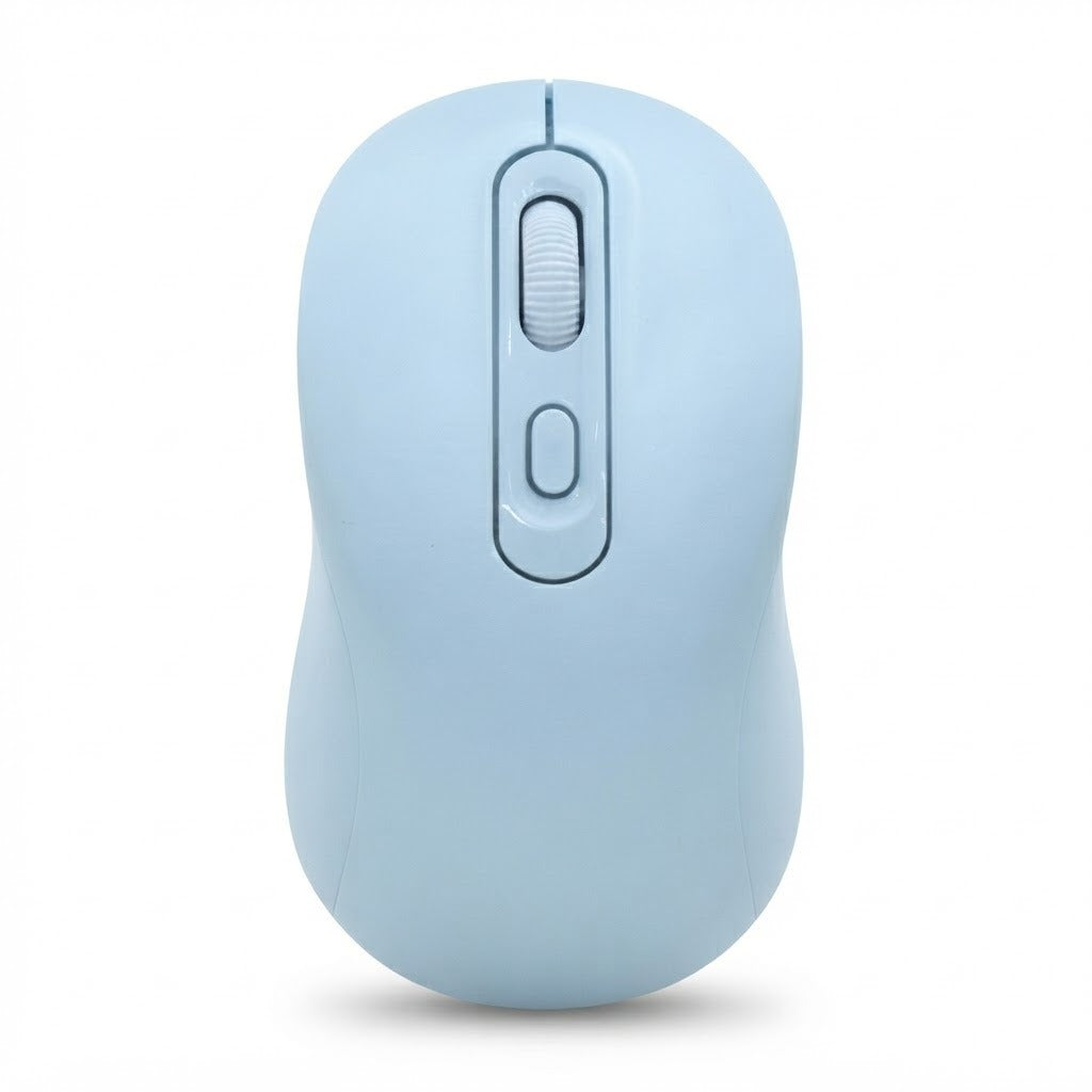 Mouse Inalámbrico Satellite A-764G Bluetooth y 2.4 GHz Recargable - Azul - foto de producto centrado sobre fondo blanco
