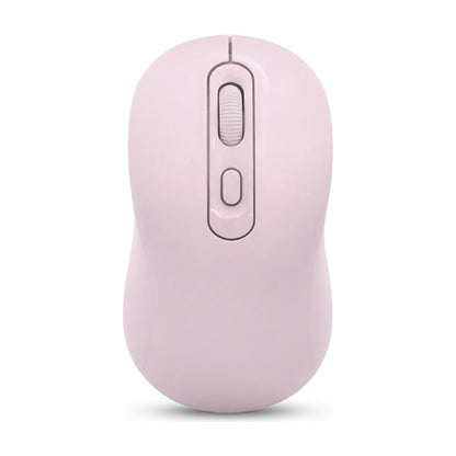 Mouse Inalámbrico Bluetooth y 2.4 GHz Recargable - Rosa, vista de producto sobre fondo blanco