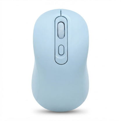 Mouse Inalámbrico Bluetooth y 2.4 GHz Recargable - Azul, vista de producto sobre fondo blanco