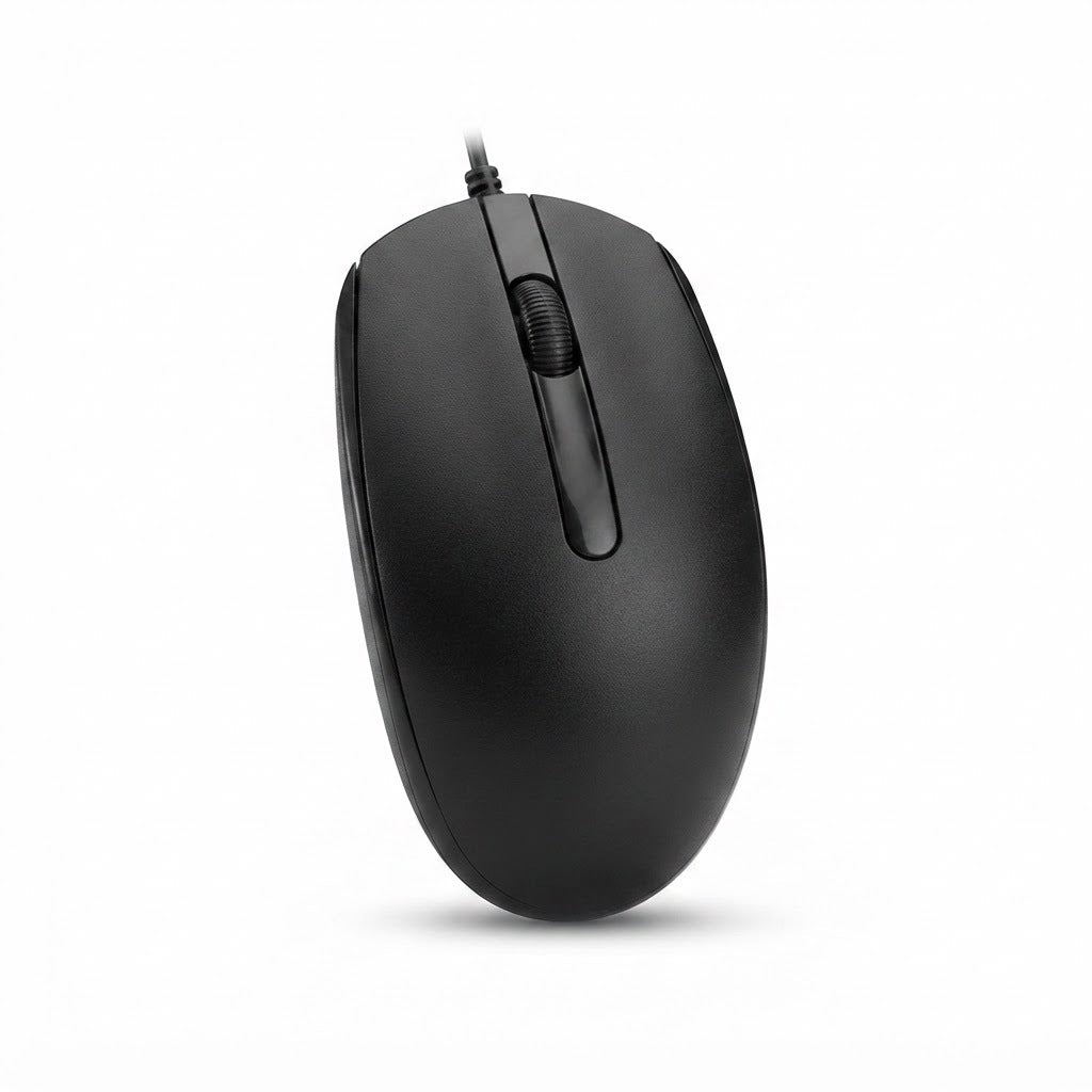 Mouse Óptico DPI Carcasa ABS - Negro, vista de producto sobre fondo blanco