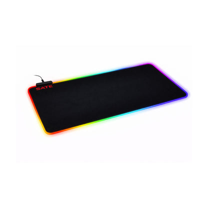 Mouse Pad Gaming RGB SATE A-PAD08 con Iluminación LED de SATE, producto centrado sobre fondo blanco