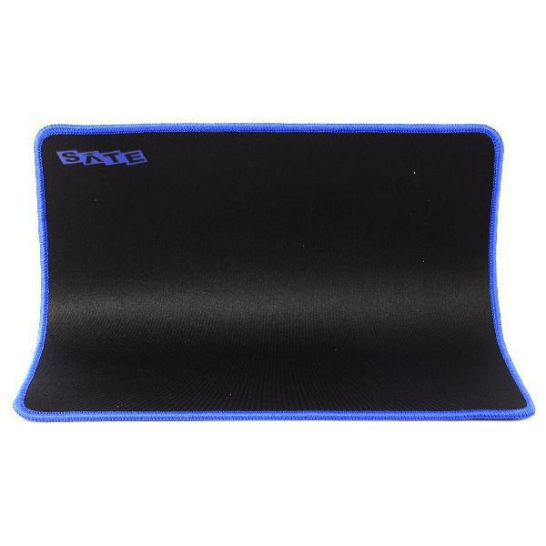 Mouse Pad Satellite PAD024 de 27 x 32 cm Negro y Azul