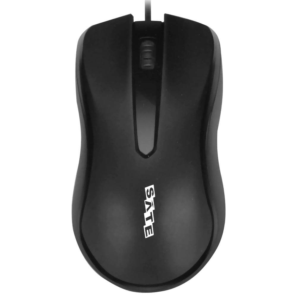Mouse Óptico Satellite A-27 USB 1000 DPI 3 Botones - Negro