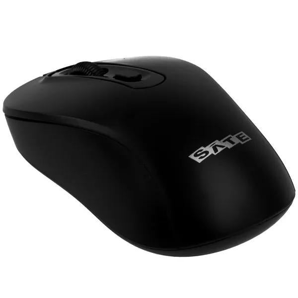 Mouse Inalámbrico Satellite A-761G Bluetooth y 2.4 GHz Recargable - Negro