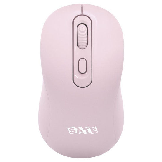 Mouse Inalámbrico Satellite A-763G Bluetooth y 2.4 GHz Recargable - Rosa