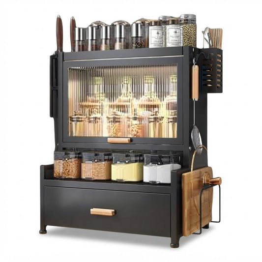 Organizador de mesada de cocina Waco M-50118H 40,5x28x51,4 cm sobre fondo blanco