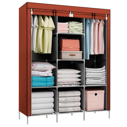 Ropero DE TELA 88130 Decoteam Marron