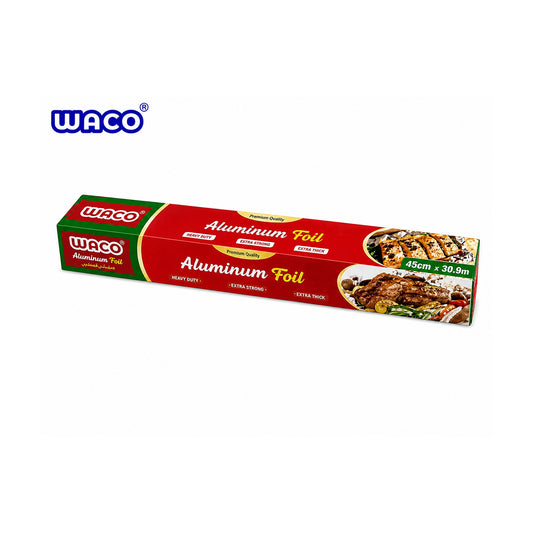 Papel de Aluminio W233 45cm x 30.9m Rollo Resistente sobre fondo blanco