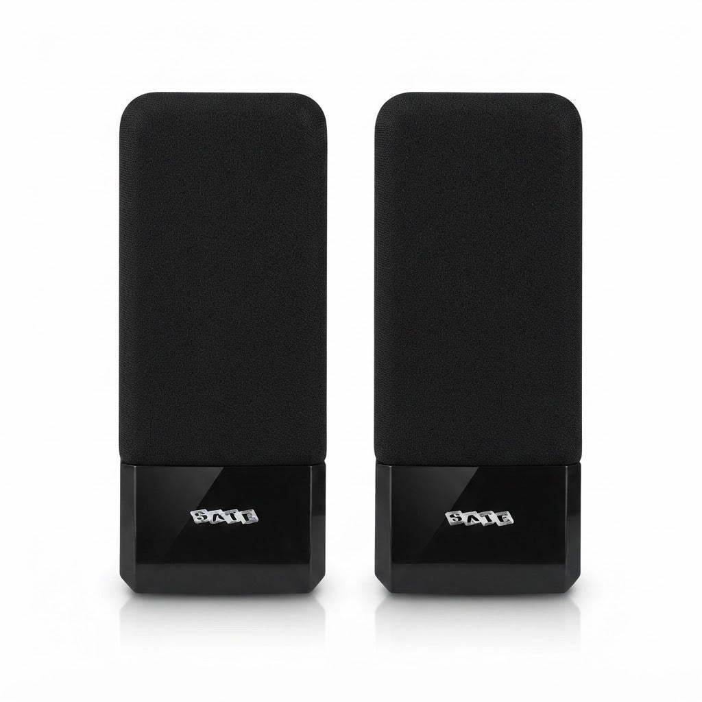 Parlante Bluetooth con USB y Entrada Auxiliar, vista de producto sobre fondo blanco