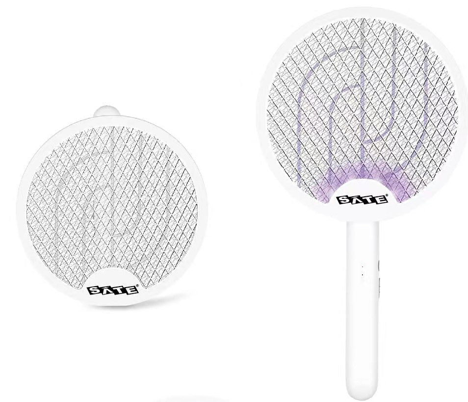 Raqueta Mata Mosquito Eléctrica Multifuncional SATE WS-980 con lámpara atrayente