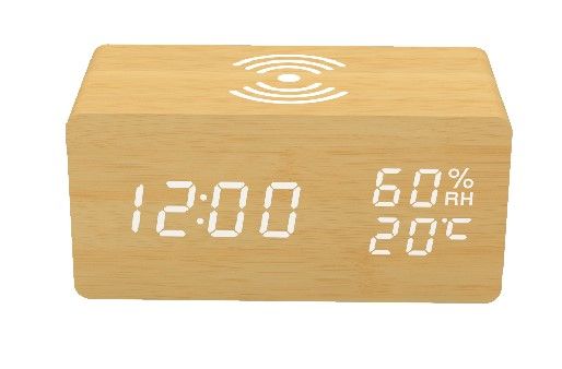 Reloj Despertador con Cargador Inalámbrico AC-T12W