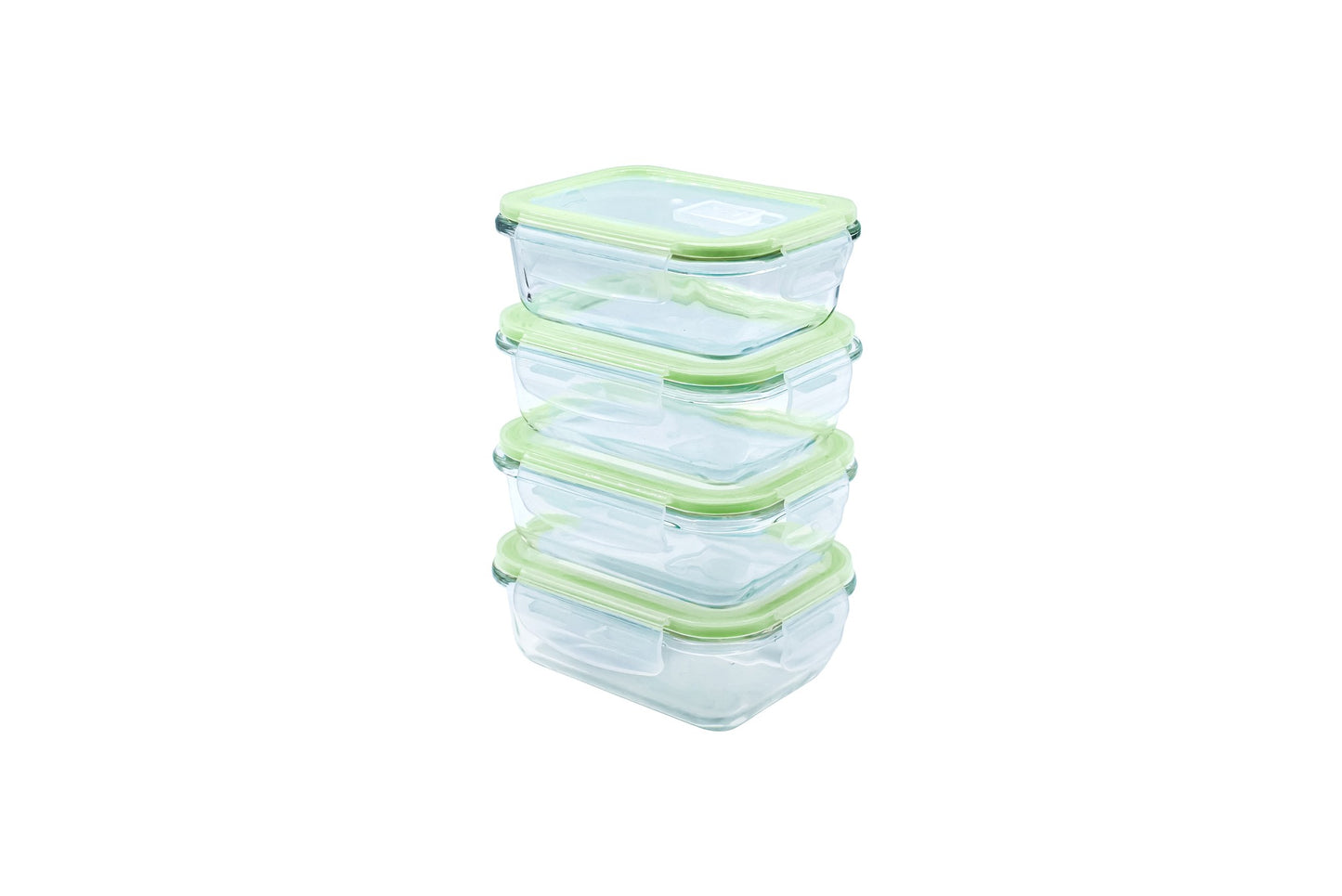 Set de Contenedores Hermeticos Vidrio 370ml 4PCS Croix