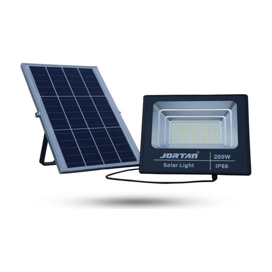 Reflector con Panel Solar JT-BJ200W 200W IP66 sobre fondo blanco