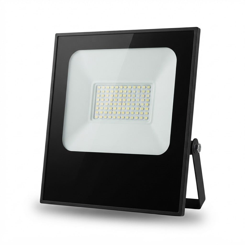 Reflector LED JT-JG100W 100W IP66 Bivolt sobre fondo blanco