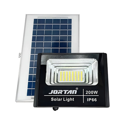 Reflector Solar LED 200W con Control Remoto – JORTAN TECH JT-YY200W de SATE, producto centrado sobre fondo blanco