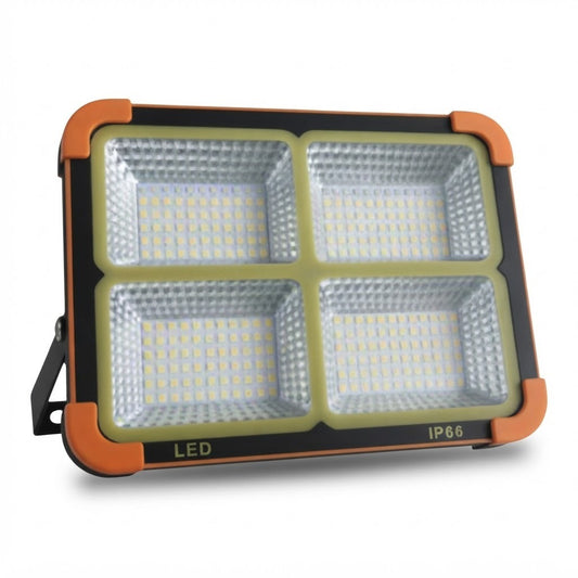 Reflector Solar LED A-FL1104 100W Recargable sobre fondo blanco