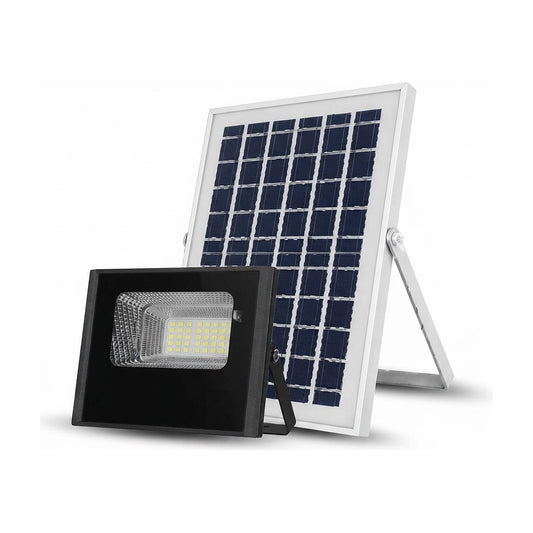 Reflector solar LED JT- de 50W con control remoto, vista de producto sobre fondo blanco
