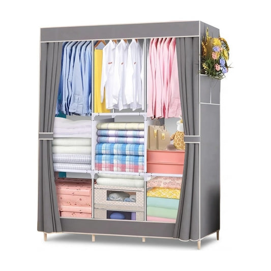 Ropero de tela WACO 88130 color Gris