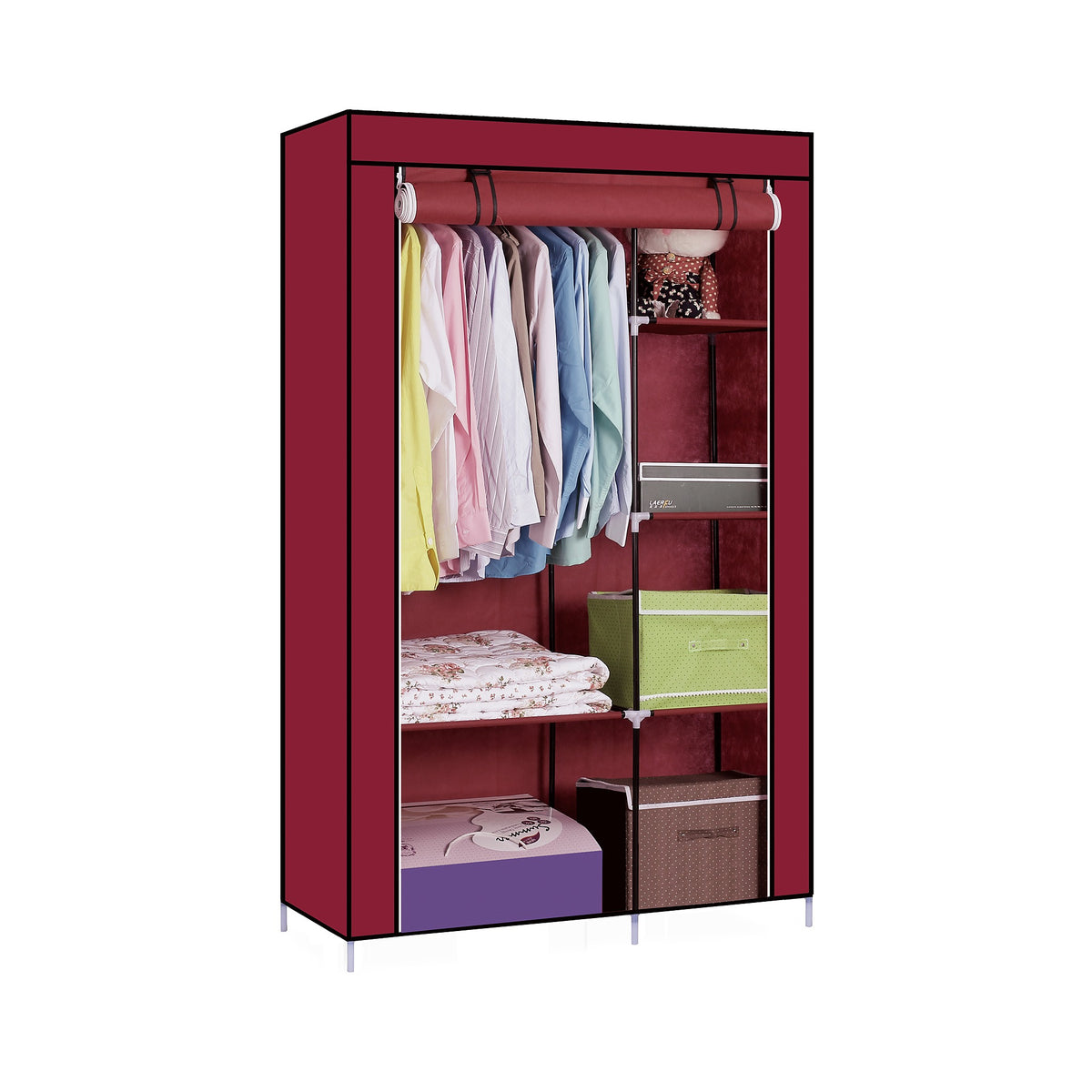 ROPERO DECOTEAM BORDEAUX 105*45*170CMS DDR-005 de Decoteam, producto centrado sobre fondo blanco