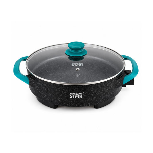 Sartén Eléctrico Winning Star ST-9801 6.5 Litros 1600W sobre fondo blanco, vista completa del producto