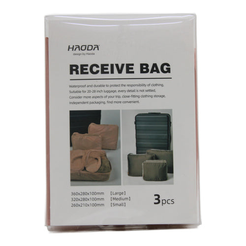 Set de 3 bolsas organizadoras de viaje para valija