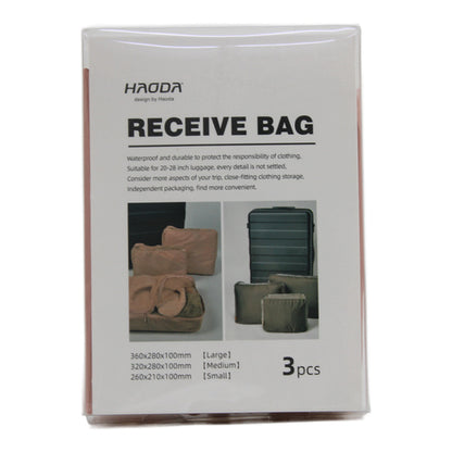 Set de 3 bolsas organizadoras de viaje para valija