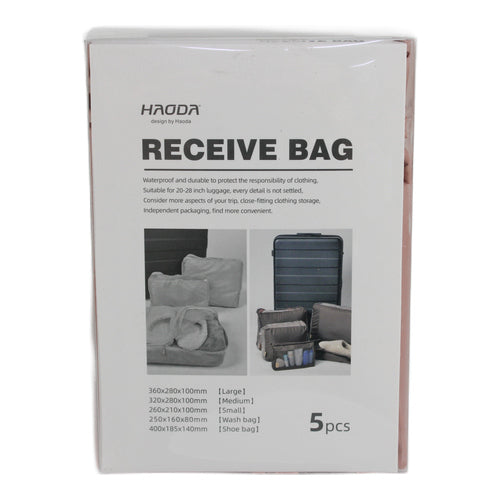 Set de 5 bolsas organizadoras de viaje para valija