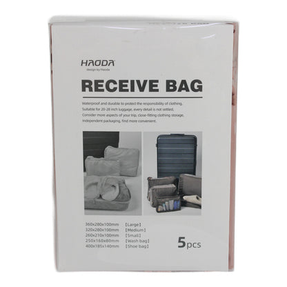 Set de 5 bolsas organizadoras de viaje para valija