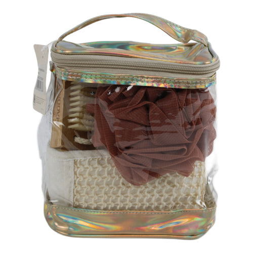 Set de baño de regalo en neceser tornasolado