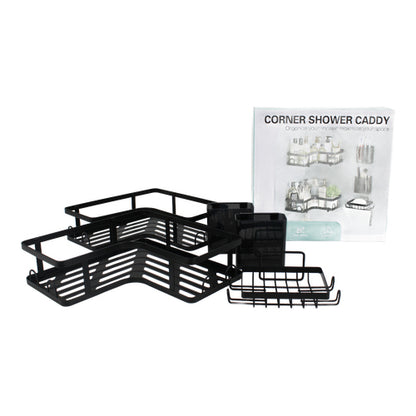 Set de estantes esquineros de ducha de hierro 5 piezas