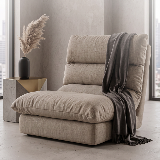 Sillón individual lazy beige SATE 003-SF00402D