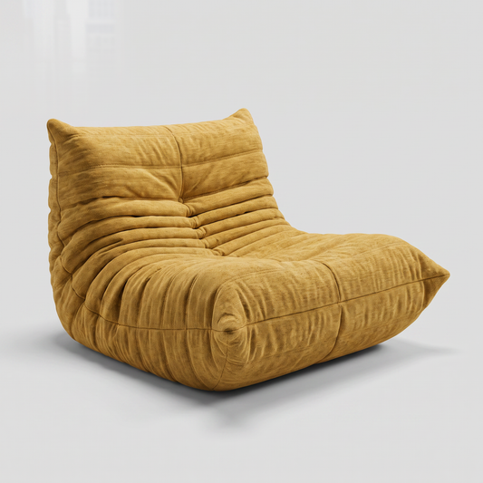 Sillón lounge estilo Togo mostaza SATE 003-SF00701G