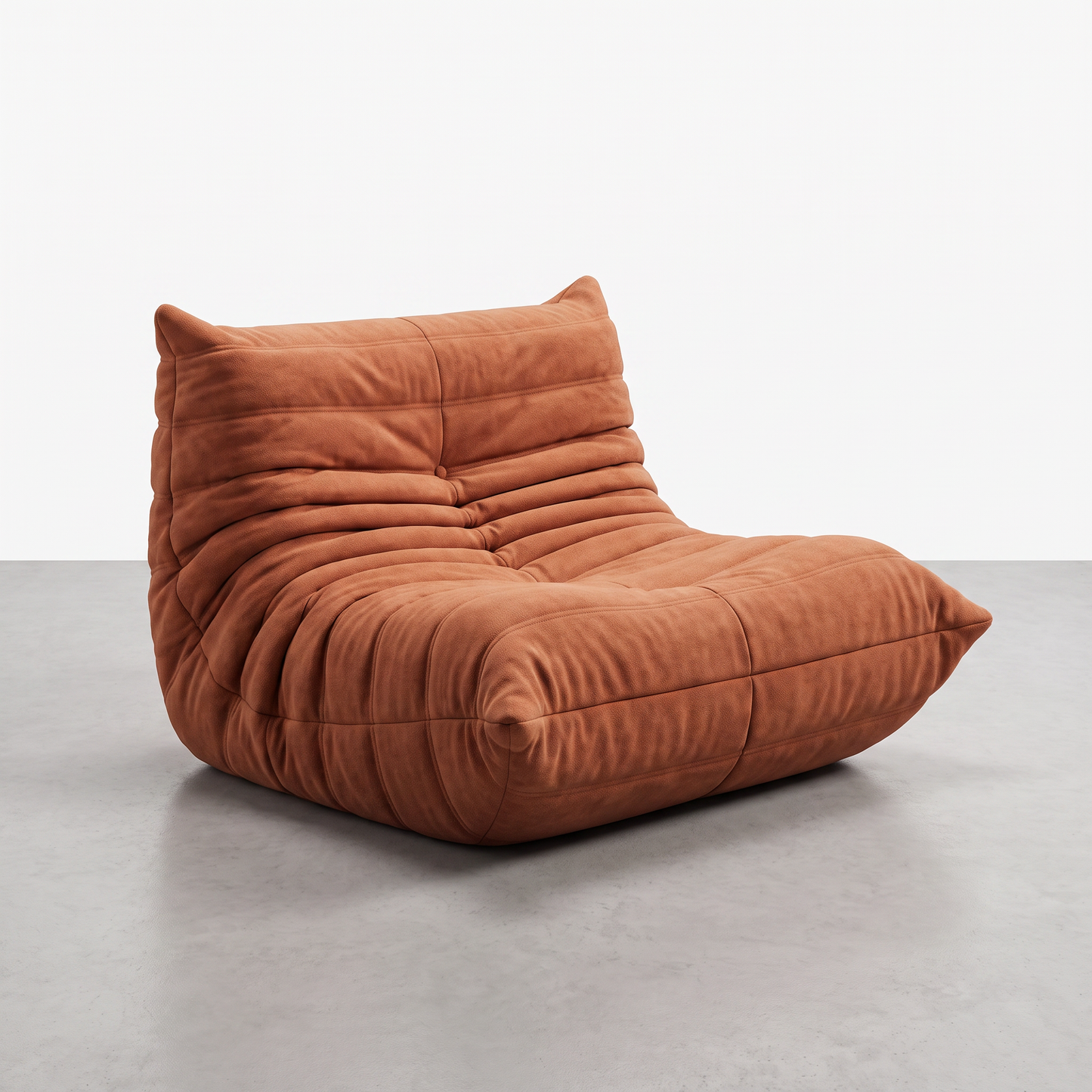 Sillón lounge estilo Togo terracota SATE 003-SF00702G