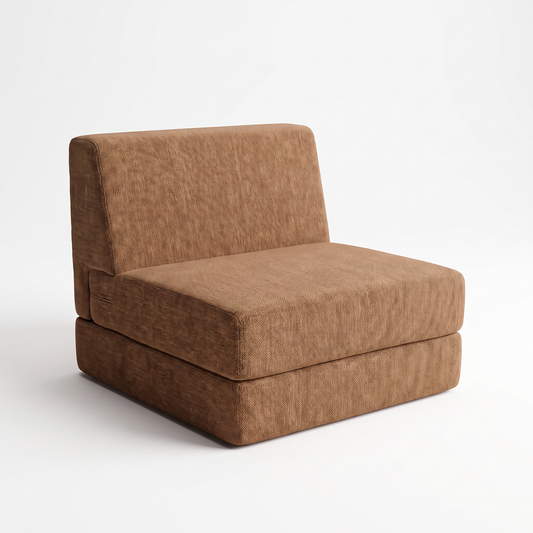 Sillón individual convertible marrón SATE 003-SF00802H