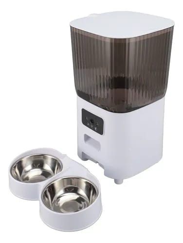 Alimentador automático para mascotas SATE XR-08 de 5 litros con cámara y doble bandeja