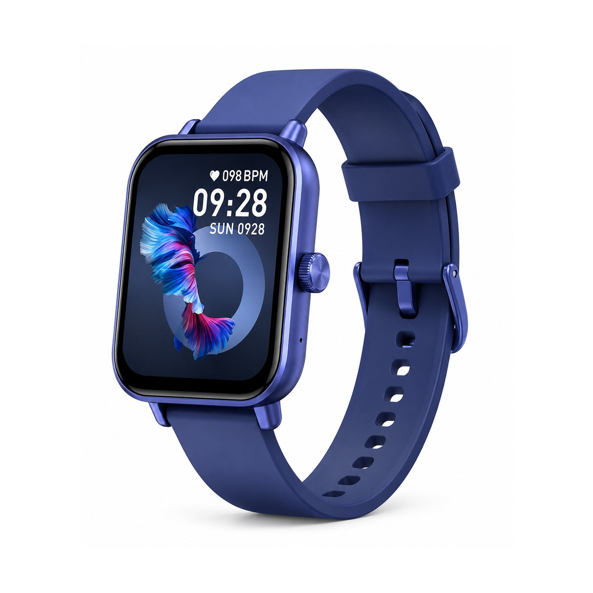 Smartwatch Kolke KVR-671 Azul con Llamadas Bluetooth y Correa Extra sobre fondo blanco, vista completa del producto