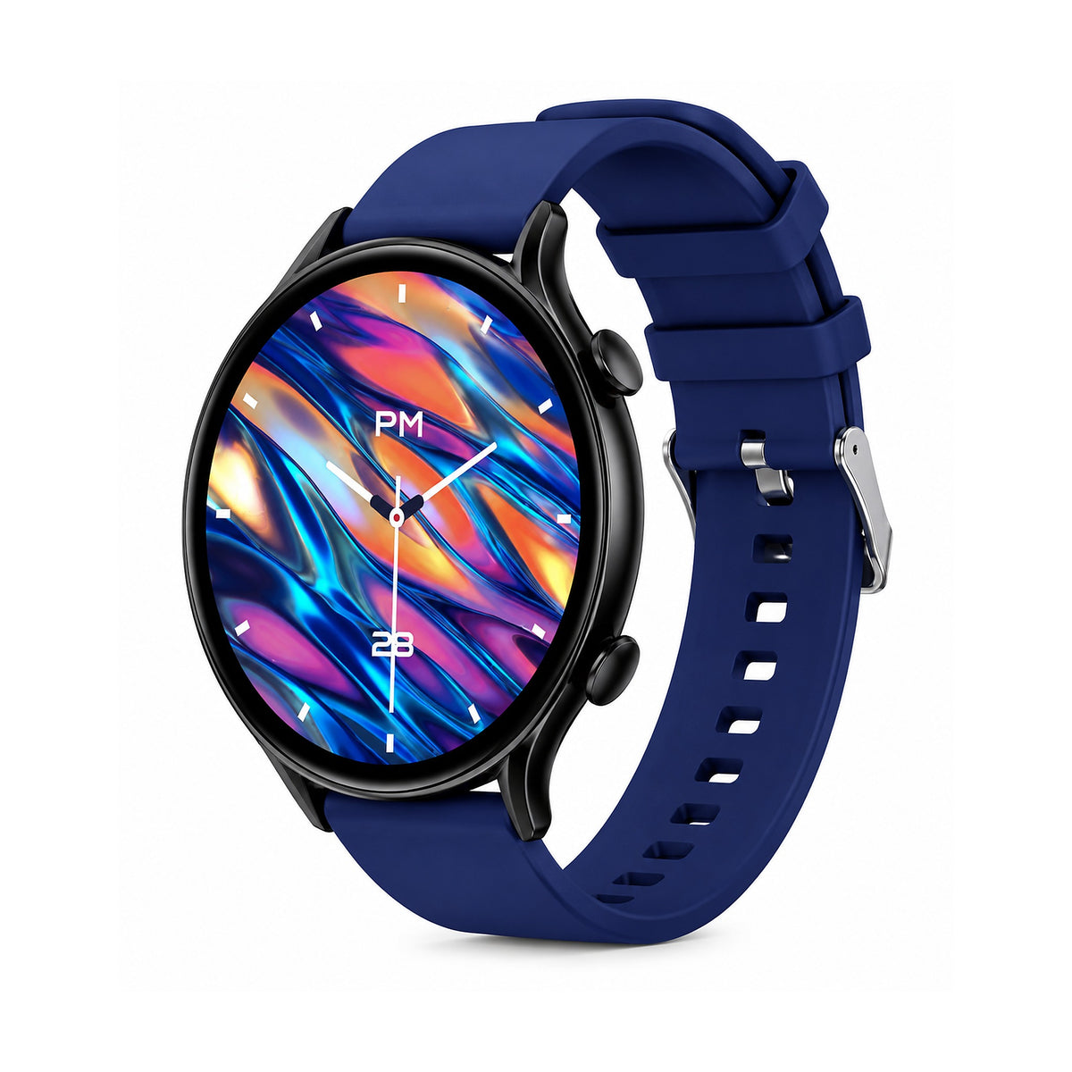 Smartwatch Kolke KVR-713 Azul con Llamadas Bluetooth Pantalla 1.46" de KOLKE, producto centrado sobre fondo blanco