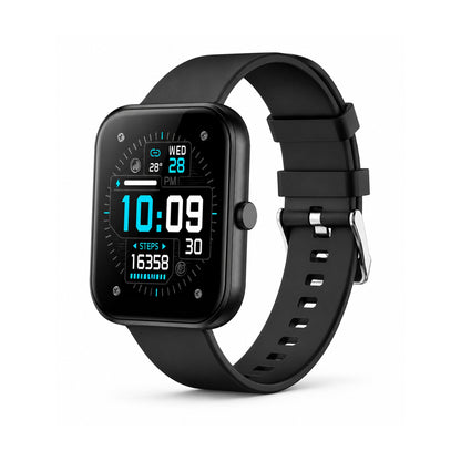 Smartwatch Kolke KVR-803 AMOLED 1.93" Negro con Llamadas Bluetooth sobre fondo blanco, vista completa del producto