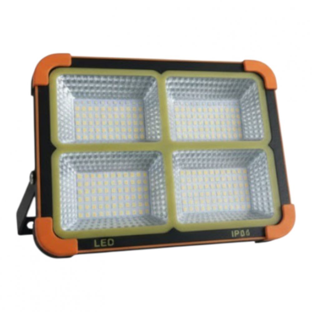 Reflector solar LED A-FL1104 100W naranja y negro