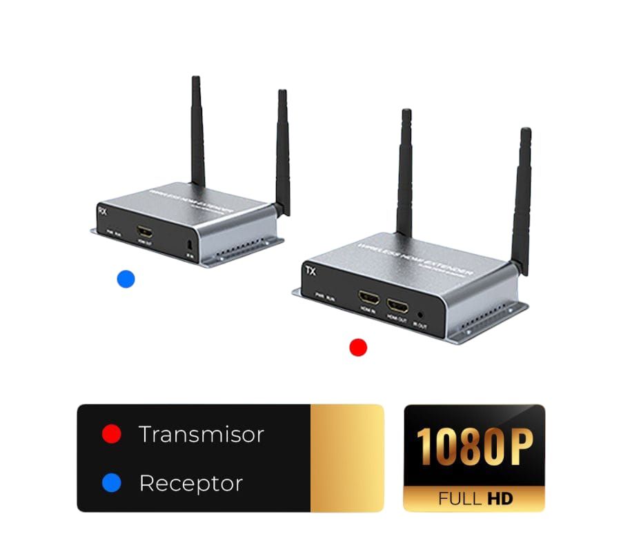 Extensor HDMI Inalámbrico Full HD con Audio 3.5mm A-HD15