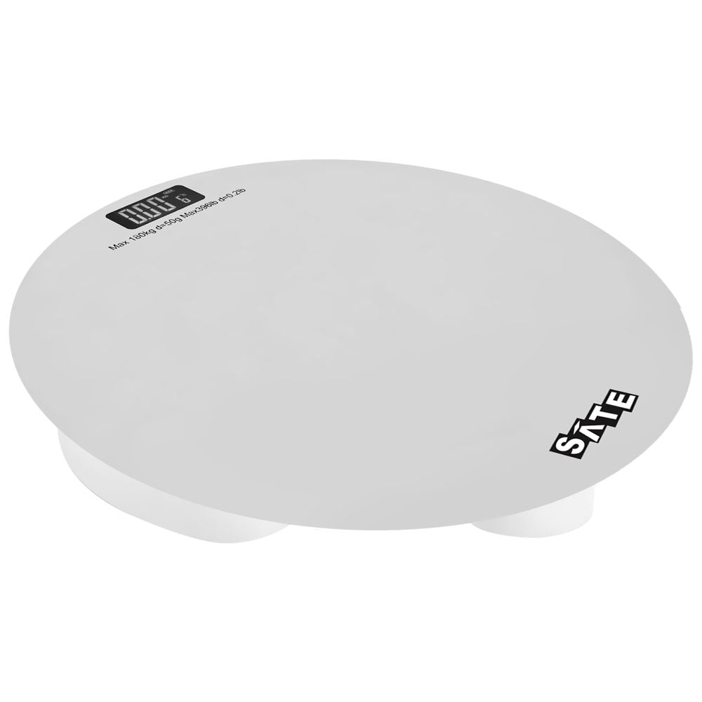 Balanza Digital A-WS8822 Blanca hasta 180 kg Vidrio Templado