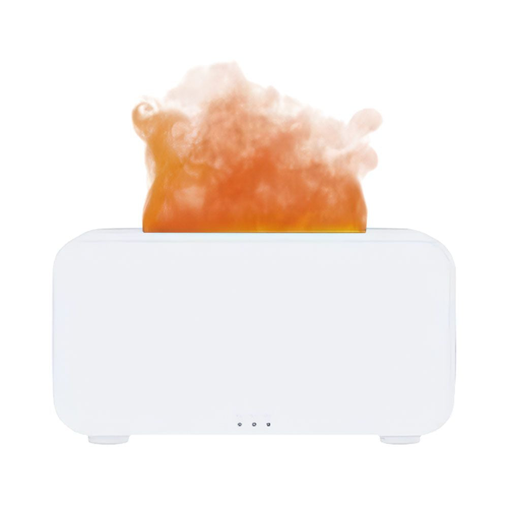 Humidificador A-H512 difusor de aroma con efecto llama LED blanco