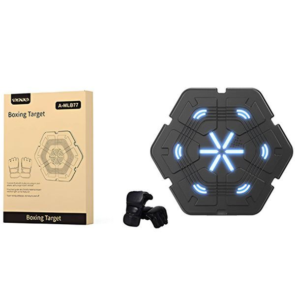 Máquina de boxeo A-MLB77 con Bluetooth y luces LED