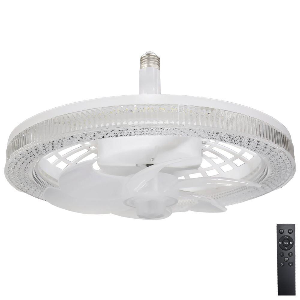 Ventilador con Luz LED A-F2704 30W Porta Foco 32cm