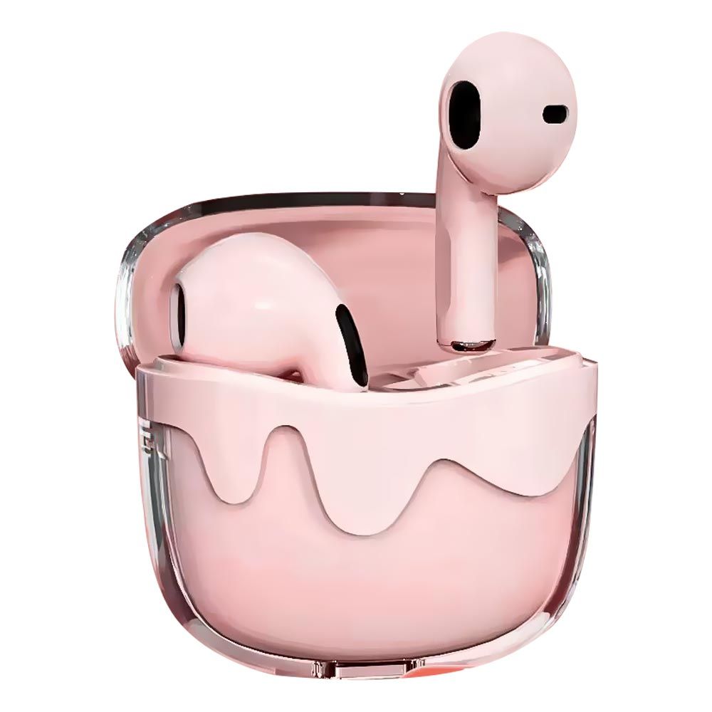 Auriculares Bluetooth SATE AE-6206 color rosado