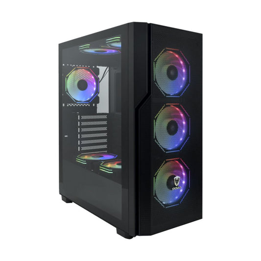 Gabinete Gamer Satellite K31 E-ATX Negro con 8 Coolers RGB