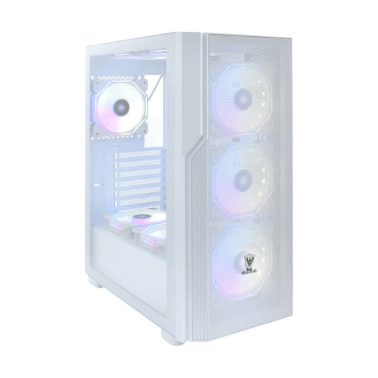 Gabinete Gamer Satellite K32 E-ATX Blanco con 8 Coolers RGB