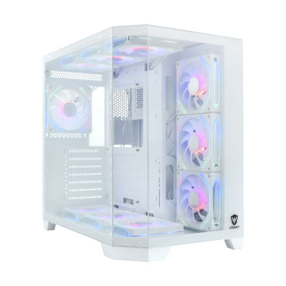Gabinete Gamer ARGB-*10 Blanco K-905